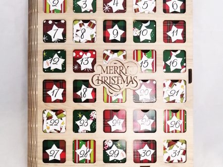 Wooden Christmas Advent Calendar Online now