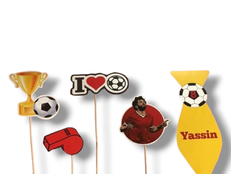 Cupcake toppers (cutout cardboard)  Football  For Discount