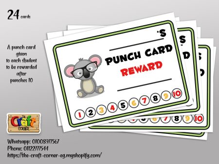 Punch cards: Animals Discount