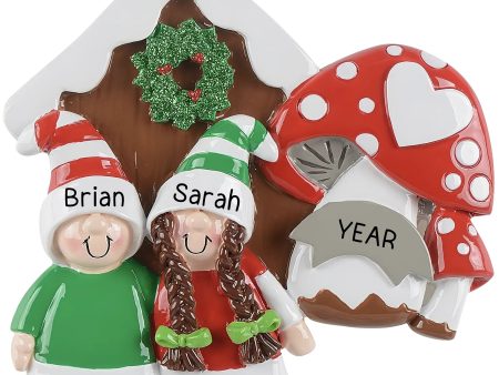 Gnome Mushroom Couple Christmas Ornament Fashion