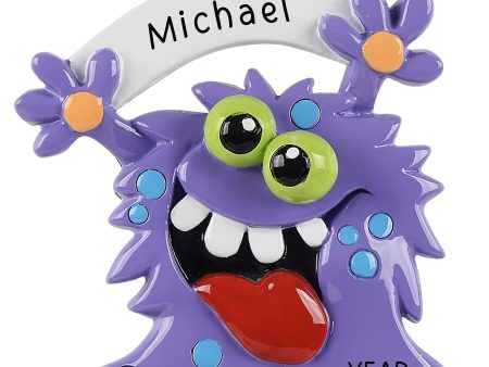 Purple Monster Christmas Ornament on Sale