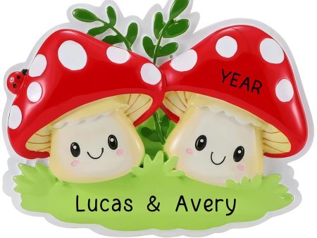 Mushroom Couple Christmas Ornament For Cheap