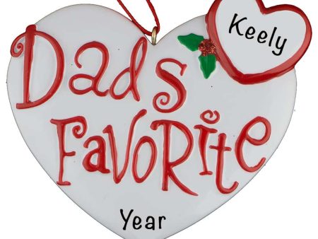 Dad s Favorite Personalized Ornament Sale