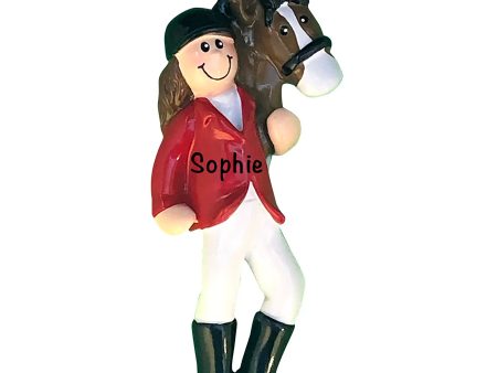 Horse Riding Girl Christmas Ornament Online Hot Sale