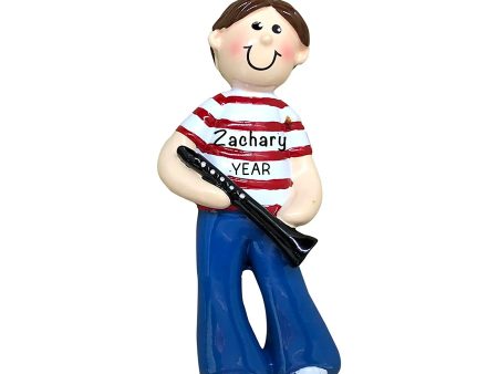 Clarinet Boy Christmas Ornament Online Hot Sale