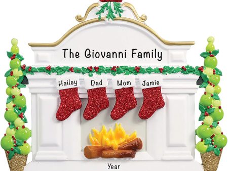 Mantle Table Top Family of 4 Personalized Decoration Supply