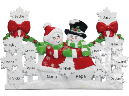 Snowman Couple Red Table Top Christmas Decoration on Sale