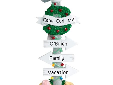 Beach Signs Christmas Ornament Discount