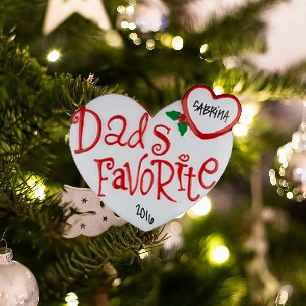 Dad s Favorite Personalized Ornament Sale