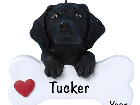 Black Labrador Dog Bone Christmas Ornament Online Sale