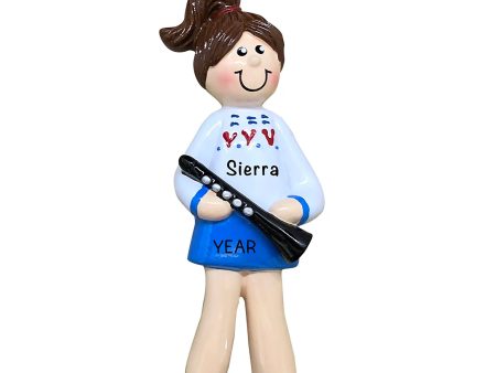 Clarinet Girl Christmas Ornament Cheap