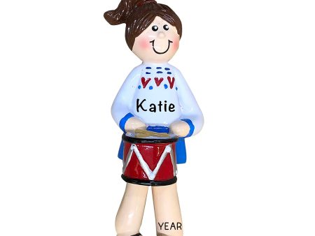 Drummer Girl Christmas Ornament Online