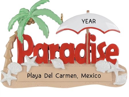 Paradise Beach Vacation Personalized Ornament Online Sale