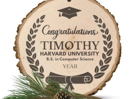 Graduation Diploma Personalized Ornament - Wooden Discount