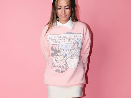 Minnie Comic Collared Crewneck For Discount