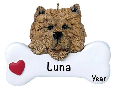 Chow Chow Dog Bone Christmas Ornament Hot on Sale