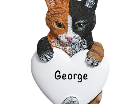 Calico Cat Christmas Ornament on Sale